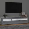 vidaXL TV-taso LED-valoilla harmaa Sonoma 180x35x40 cm