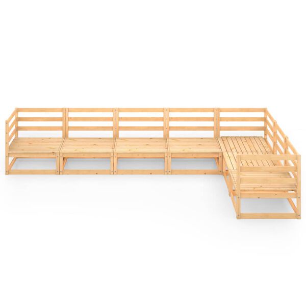 vidaXL 7-osainen Puutarhasohvasarja t&auml;ysi m&auml;nty