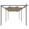 vidaXL Pergola sisäänvedettävä katto taupe 589x292x230 cm