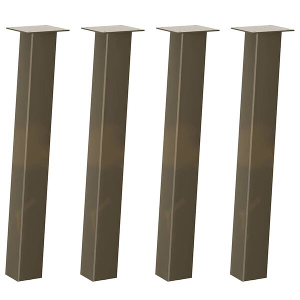 vidaXL Konsolipöydän jalat 4 kpl Luonnonvärinen teräs 72 cm Teräs