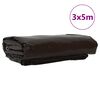 vidaXL Pressu 650g / m&sup2; Ruskea 3 x 5 m Kangas PVC-pinnoitteella