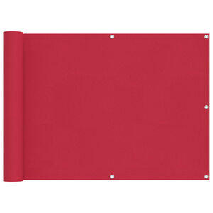 vidaXL Parvekkeen Verho 75 x 300 cm Oxford-kangas Suorakaide Burgundi