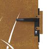 vidaXL Puutarhaportti 85x125 cm Corten-teräs Ruohokuvio