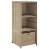 vidaXL Puutarhan s&auml;ilytyskaappi beige 50x55x115 cm polyrottinki