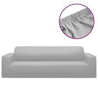 vidaXL Joustava 3-istuttavan sohvan päällinen harmaa polyesteri jersey