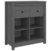 vidaXL Senkki harmaa 70x35x80 cm t&auml;ysi m&auml;nty