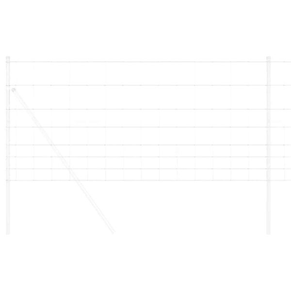 vidaXL Riista-aita Hopea 50 x 1 m Galvanoitu ter&auml;s
