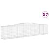 vidaXL Kaarevat kivikorit 7 kpl 400x50x80/100 cm galvanoitu rauta