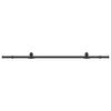 vidaXL Liukuovi Hardware Kit 213 cm Ter&auml;s Musta