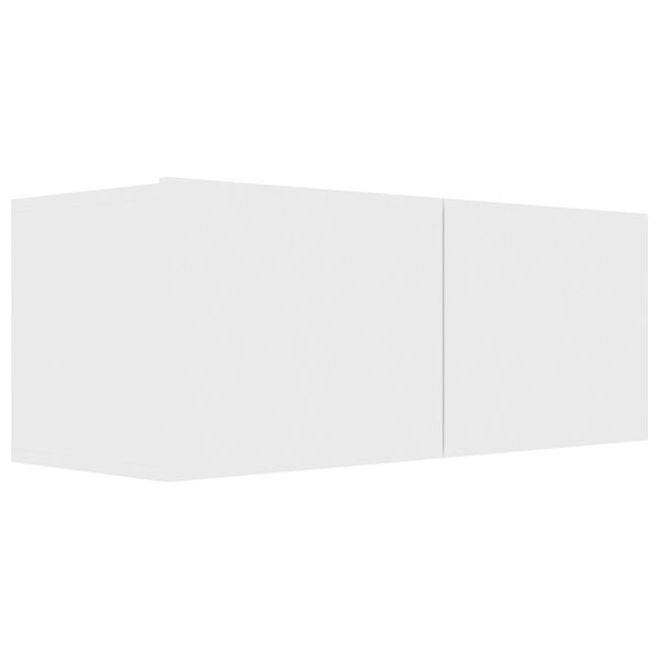 vidaXL TV-taso valkoinen 80x30x30 cm tekninen puu