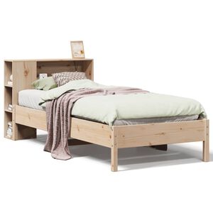 vidaXL S&auml;nky kirjahyllyll&auml; ilman patjaa 75x190 cm t&auml;ysi m&auml;nty