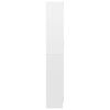 vidaXL Vitriinikaappi korkeak. valk. 82,5x30,5x185 cm tekninen puu