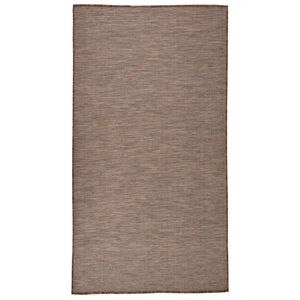 vidaXL Ulkomatto Flatweave 80x150 cm ruskea