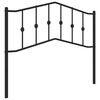 vidaXL Metallinen vaihtop&auml;&auml;ty musta 107 cm