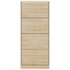 vidaXL Kenk&auml;kaappi Sonoma-tammi 63x24x147 cm tekninen puu