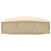 vidaXL Kuormalavatyyny istuimelle Beige 50 x 50 x 12 cm Oxford-kangas