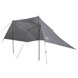vidaXL Auto Teltta katolla Harmaa ja oranssi 308 x 215 x 220 cm