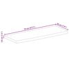 vidaXL Pöytälevy elävä reuna 70x20x3,8 cm täysi mangopuu