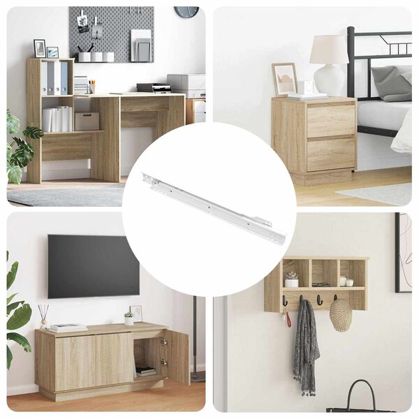 vidaXL Laatikkosanka 63 pcs Valkoinen Ter&auml;s