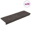 vidaXL Porrasmatot itseliimautuvat 20 kpl 65x21x4 cm antrasiitti suorakaiteen muotoinen reuna