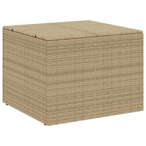 vidaXL Puutarhan s&auml;ilytyslaatikko beige sekoitus 291 l polyrottinki