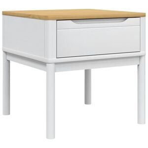 vidaXL Konsolip&ouml;yt&auml; FLORO valkoinen 55x55x54 cm t&auml;ysi m&auml;nty