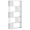 vidaXL Kirjahylly 5 tasoa valkoinen 80,5x23,5x162,5 cm tekninen puu