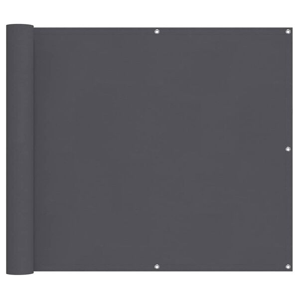 vidaXL Parvekkeen suoja antrasiitti 90x500 cm Oxford kangas