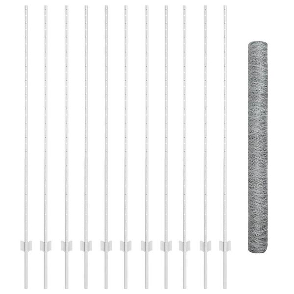 vidaXL Aita ja Tuki Hopea 1,6 x 25 m Ter&auml;s