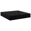 vidaXL Kelluvat seinähyllyt 2kpl korkeakiilto musta 23x23,5x3,8 cm MDF