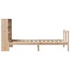 vidaXL Sänky kirjahyllyllä ilman patjaa 90x190 cm täysi mänty
