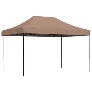 vidaXL Taitettava pop-up juhlateltta ruskea 410x279x315 cm