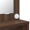 vidaXL Makuuhuoneen meikkip&ouml;yd&auml;t Ruskea tammi 80 x 39,6 x 135 cm