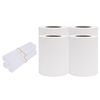 vidaXL Puutarhan yksityisyyden suojat 4 kpl PVC 35x0,19 m valkoinen