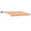 vidaXL Manuaalinen markiisin runko LED-valoilla 2,5 x 2 m