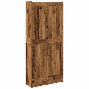 vidaXL Kaappi vanhaa puuta 82,5x30,5x185 cm tekninen puu