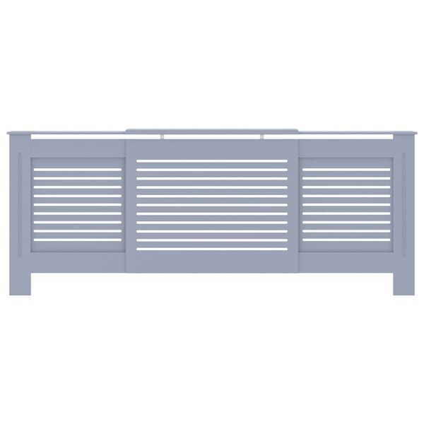 vidaXL MDF lämpöpatterin suoja harmaa 205 cm