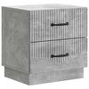 vidaXL Y&ouml;p&ouml;yt&auml;kaappi Betoninharmaa 43 x 34,5 x 44,5 cm Tekninen puu