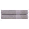 vidaXL Pyyhkeet FROGN 2 kpl Harmaa 100x200 cm 360 gsm
