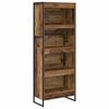 vidaXL Kirjahylly 60 x 30 x 155 cm Tekninen puu Vanha Puu