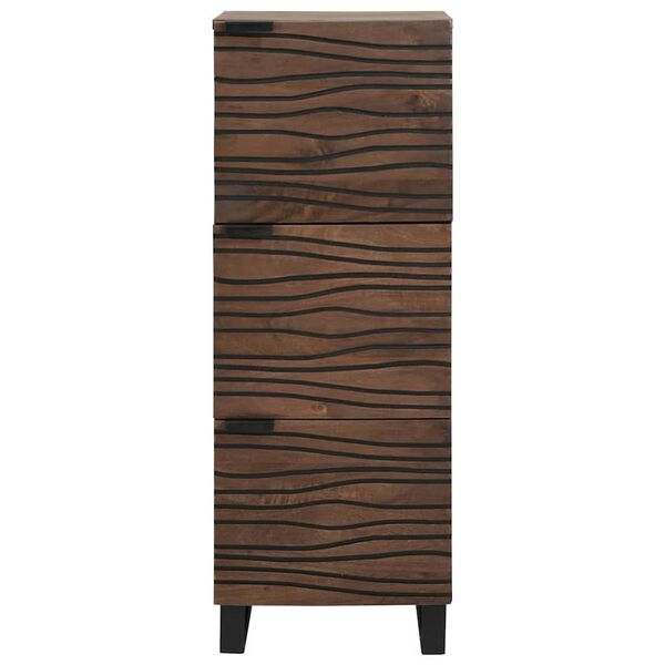 vidaXL Highboard Ruskea 40 x 33 x 110 cm t&auml;ysi mangopuu