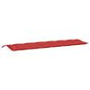 vidaXL Puutarhapenkin pehmuste punainen 200x50x7 cm Oxford kangas