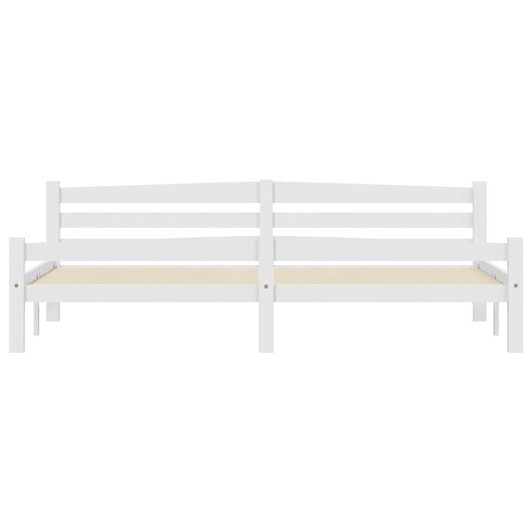 vidaXL S&auml;ngynrunko valkoinen t&auml;ysi m&auml;nty 200x200 cm