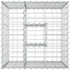 vidaXL Gabion Kohotettu Peti Hopea 60 x 60 x 55 cm Galvanoitu ter&auml;s