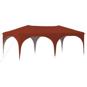 vidaXL Pop-up Juhlateltta 575 x 288 x 245 cm Terrakotta Oxford-kangas