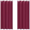 vidaXL Piment&auml;v&auml; verho renkailla 2 kpl Viininpunainen 245 x 140 cm