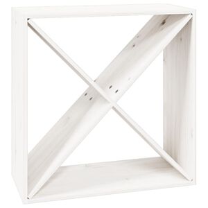 vidaXL Viinikaappi valkoinen 62x25x62 cm t&auml;ysi m&auml;nty