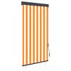 vidaXL Ulkorullaverho 80x250 cm valkoinen ja oranssi