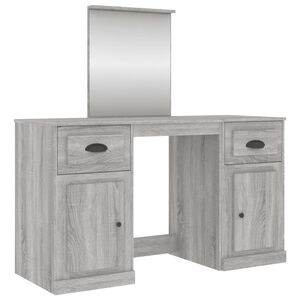 VidaXL Peilip&ouml;yt&auml; harmaa Sonoma 130x50x132,5 cm