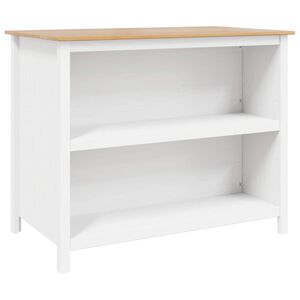 vidaXL Keitti&ouml;n Saaret HILL Valkoinen 112 x 66 x 90 cm Massiivim&auml;nty